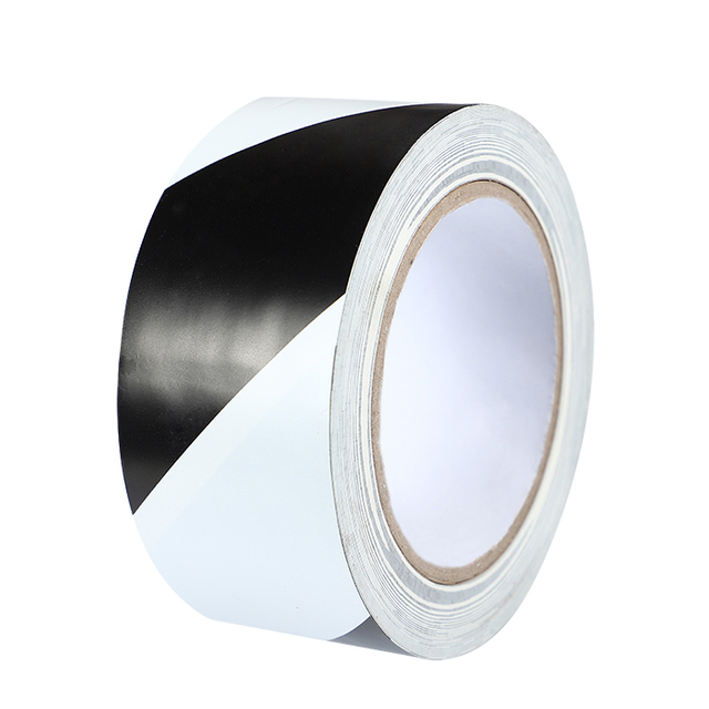  White/Black Stripe Floor Marking Tape
